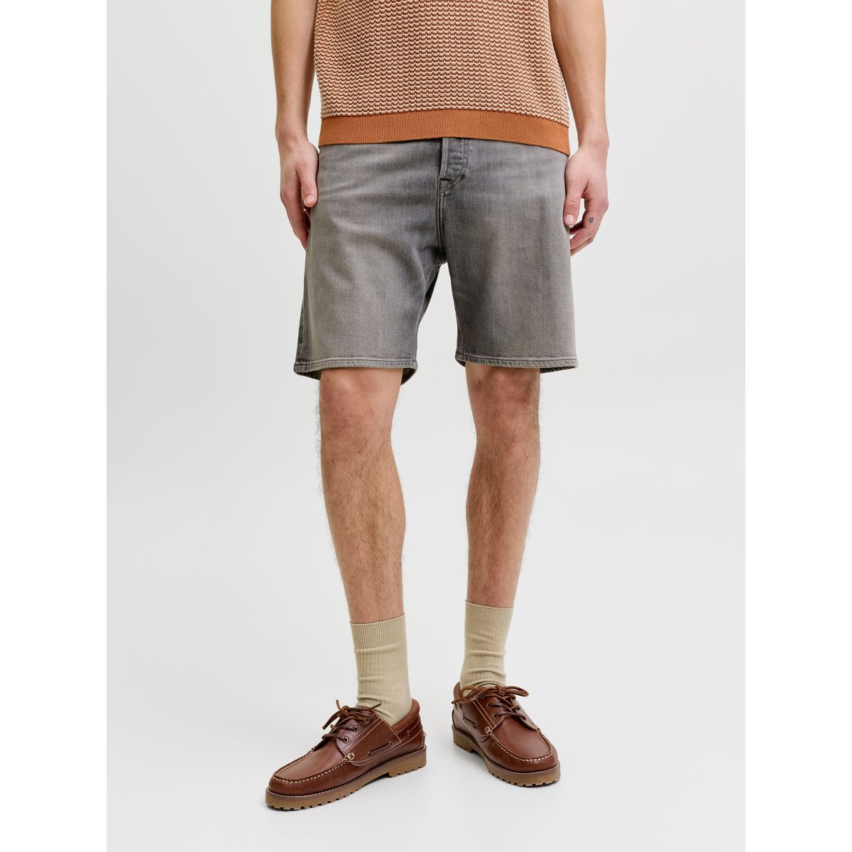 Short En Denim black denim 1, JACK & JONES