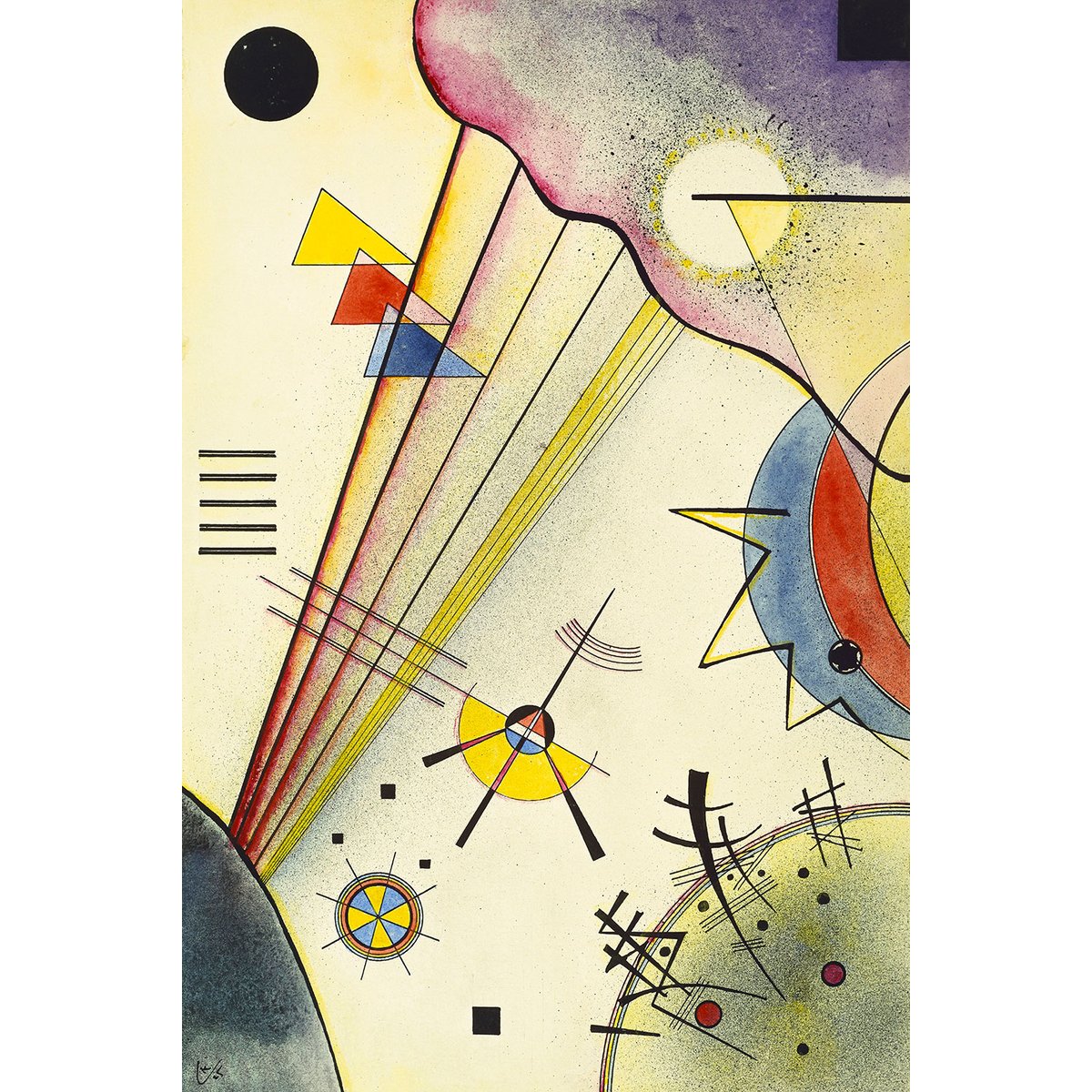 Tableau célèbre de Kandinsky Clear Link tableau alu dibond, HEXOA