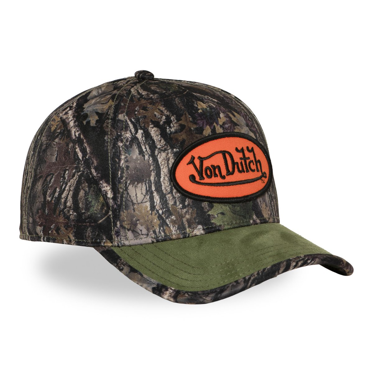 Casquette baseball KAMO vert/marron/kaki/noir/orange, VON DUTCH