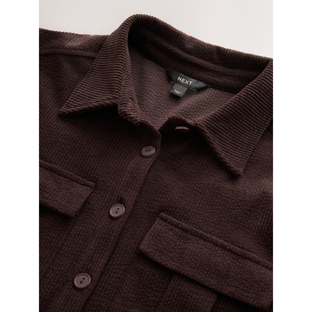 Combi-pantalon militaire en velours côtelé marron, NEXT