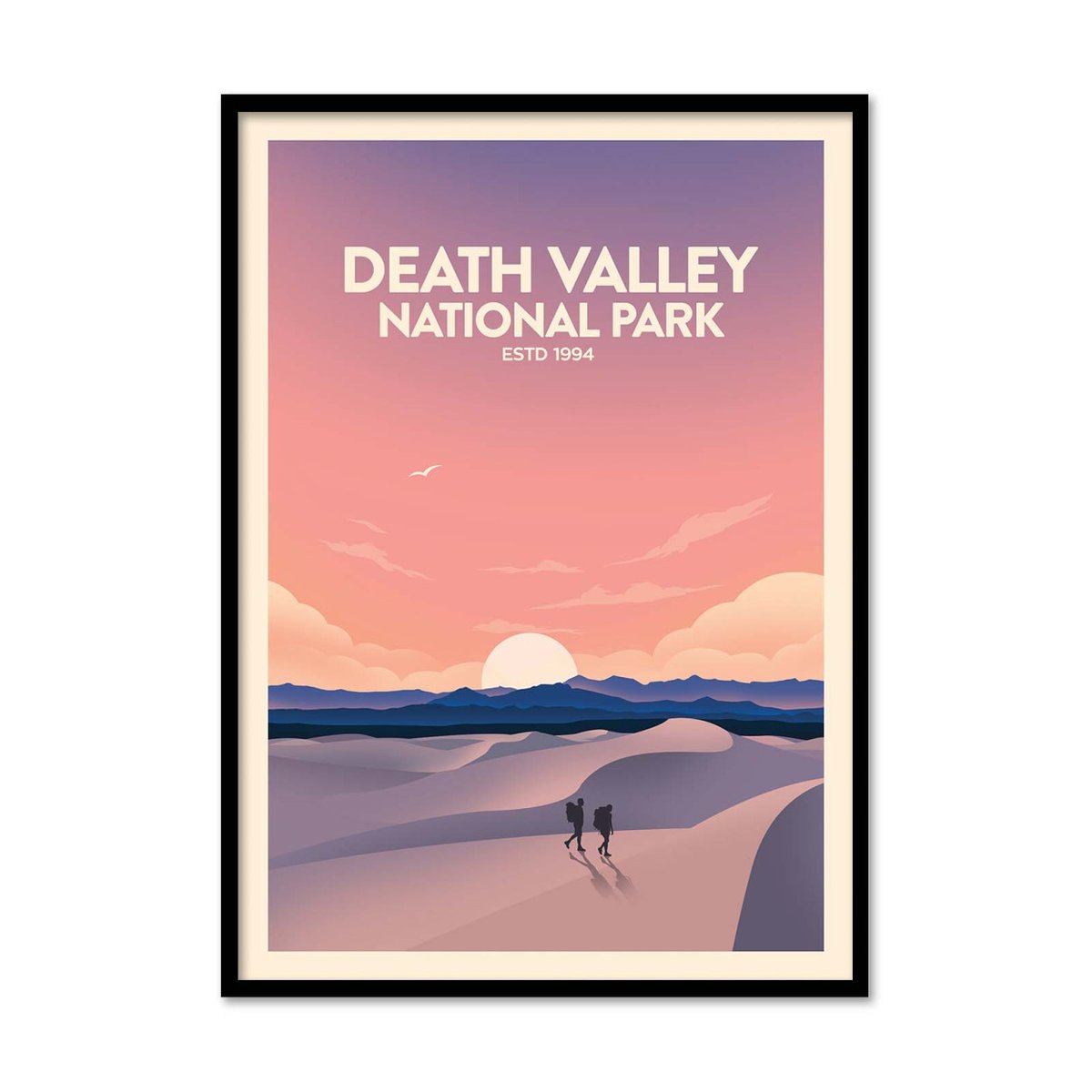 Affiche d'art - Death Valley National Park - Studio Inception violet, WALL EDITIONS