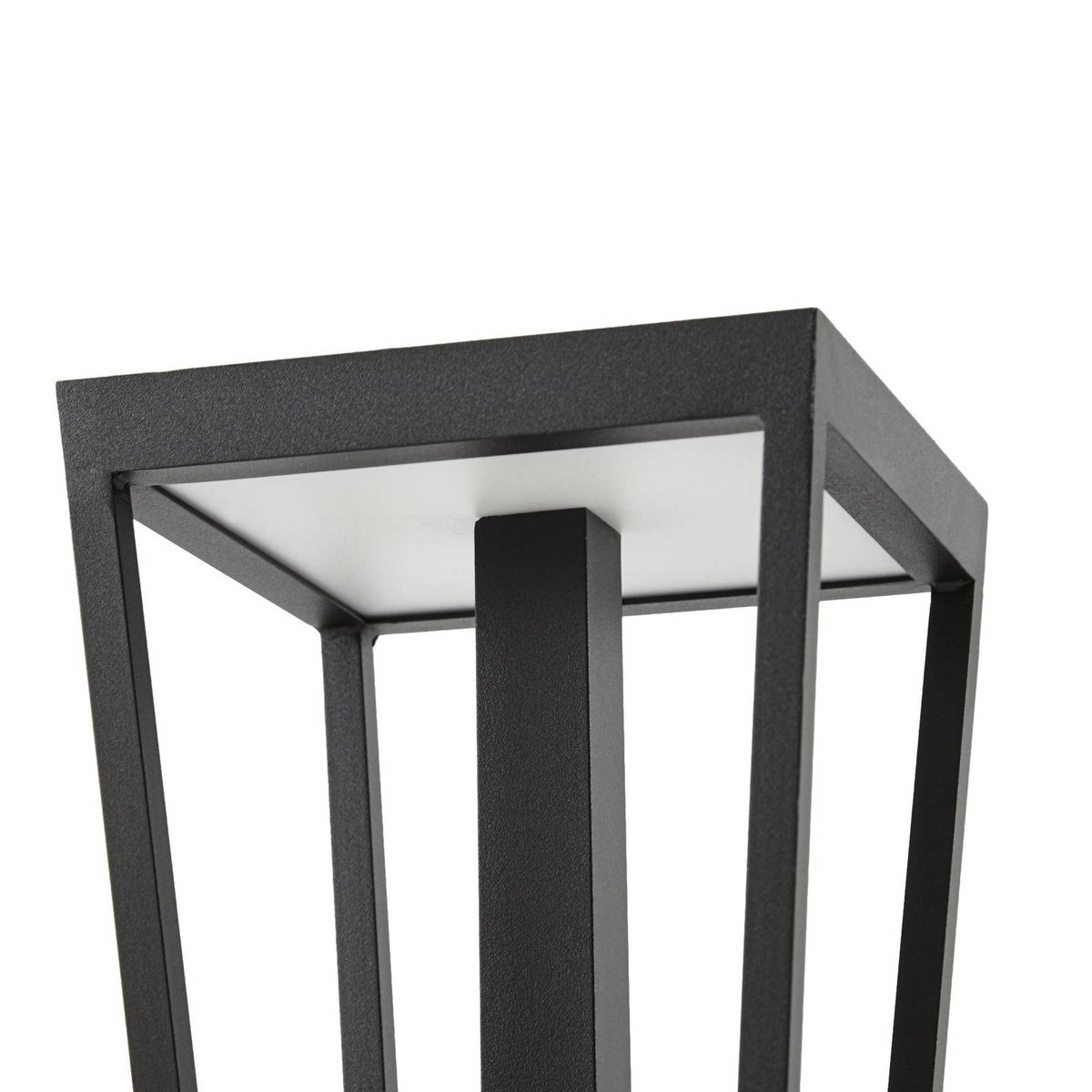 Luminaire extérieur en métal moderneLED noir, blanc, LUCANDE