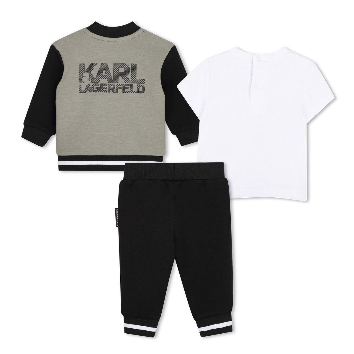 Ensemble jogging kaki noir, KARL LAGERFELD KIDS