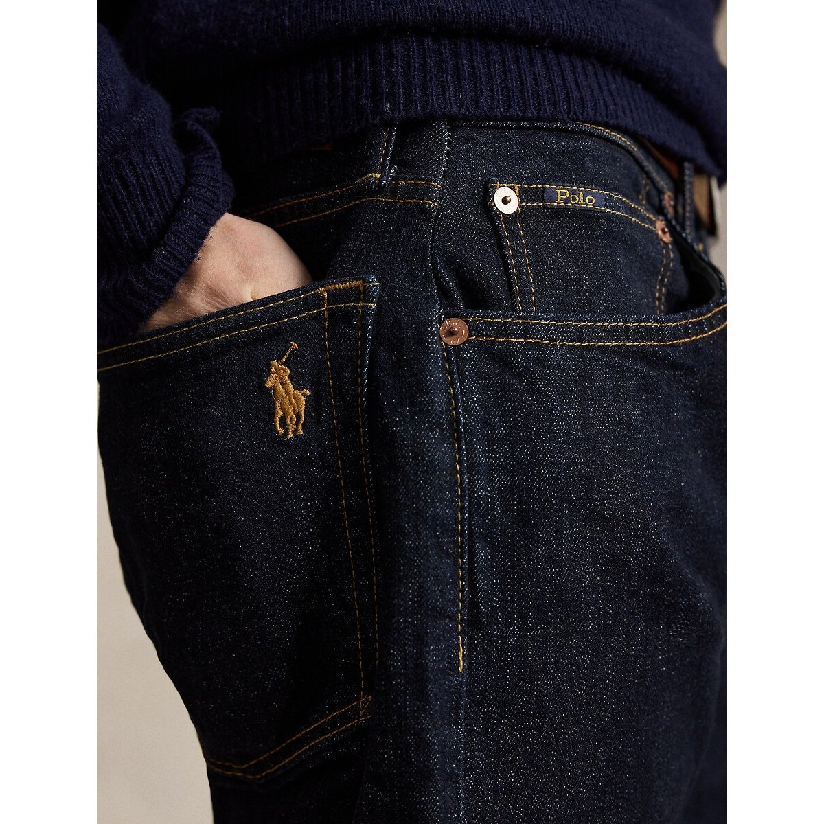 Jeans dritti, elasticizzati, HAMPTON blu rinse, POLO RALPH LAUREN