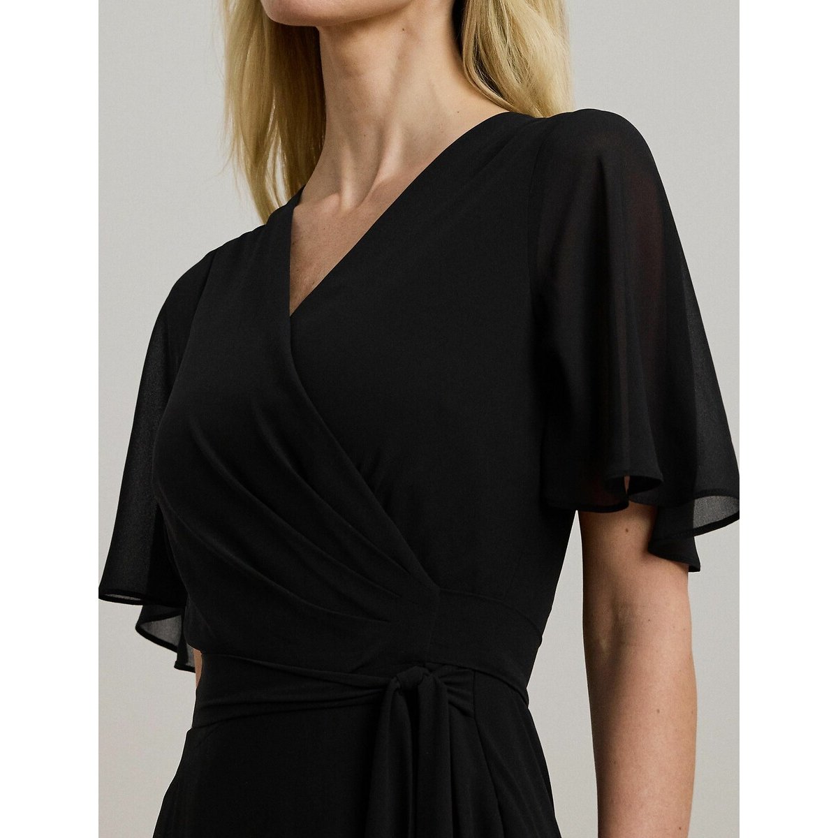 Short Sleeve Midi Dress black, LAUREN RALPH LAUREN