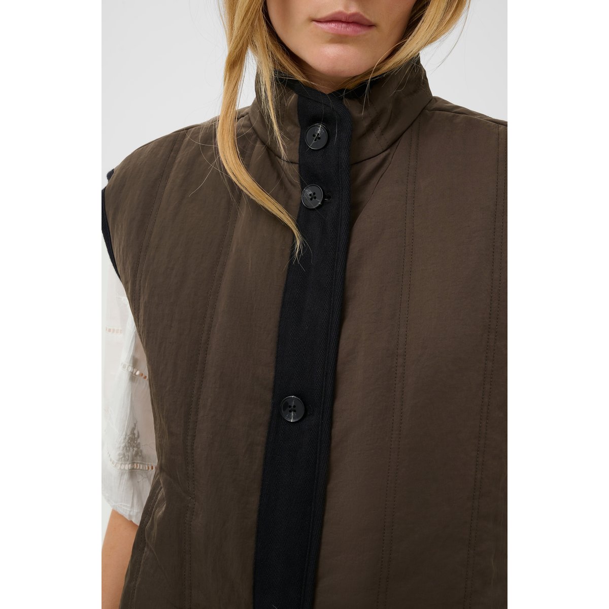 Veste d'extérieur marron animalier chocolate brown, SOAKED IN LUXURY