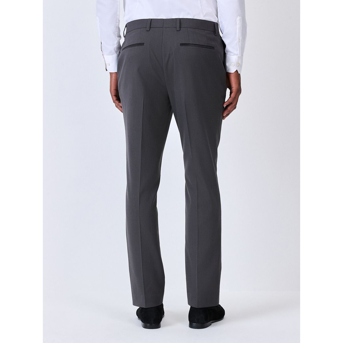 Pantalon de costume smoking gris anthracite, NEXT