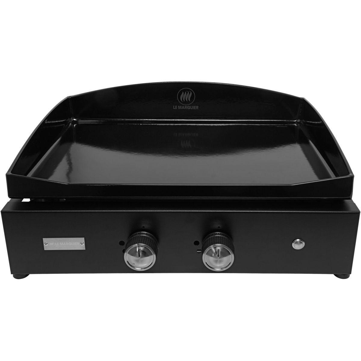 Plancha gaz Vintage Pure 260 noir 2 brûleurs à poser, 60x40 cm noir, LE MARQUIER