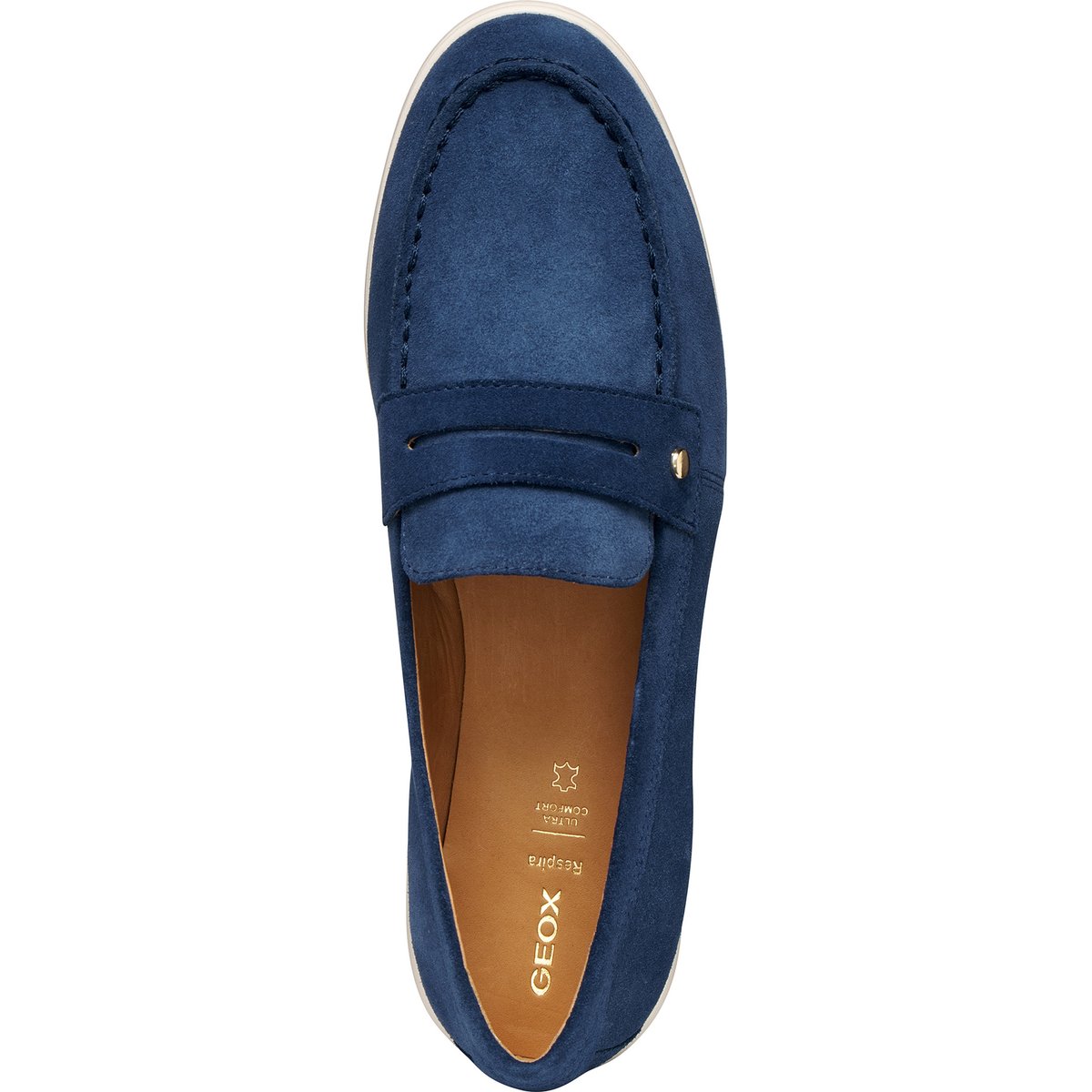 Mocassins  D XAND 3 bleu aviateur, GEOX