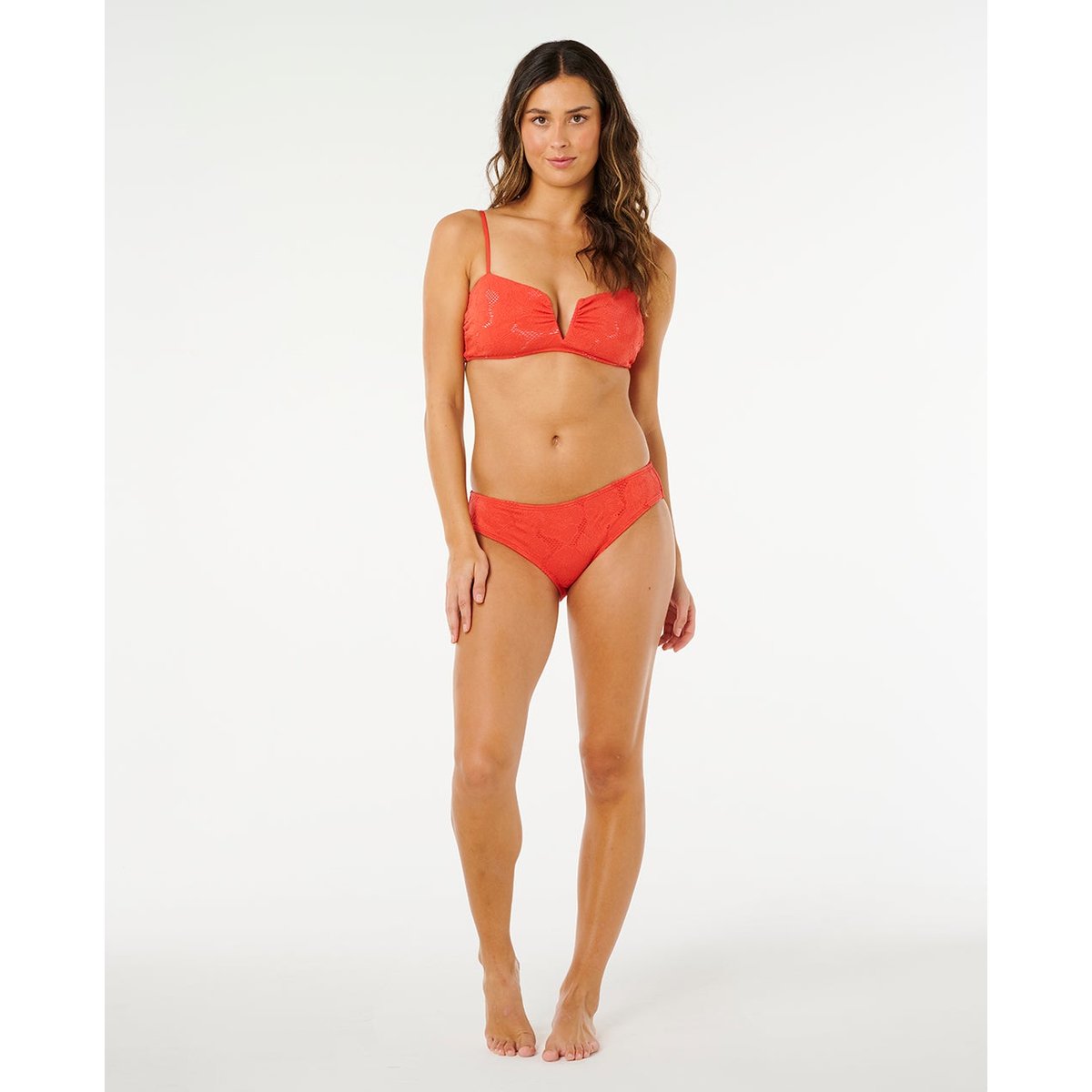 Bas de maillot de bain couverture complète Oasis rouge, RIP CURL