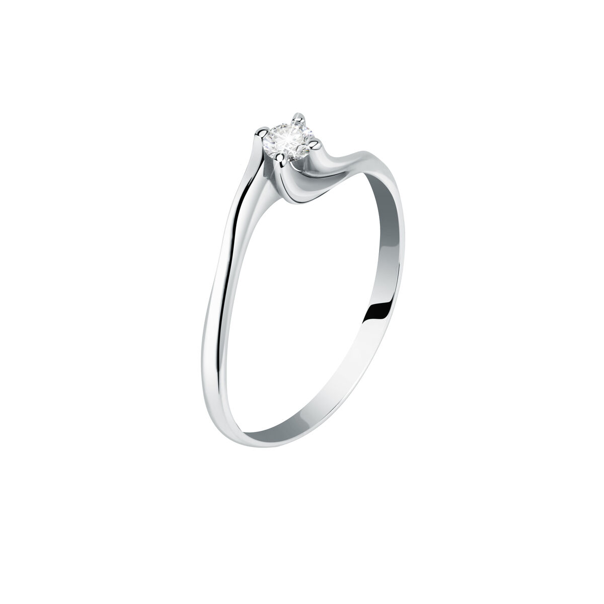 Bague en or blanc 750 B-CLASSIC argent, BLUESPIRIT