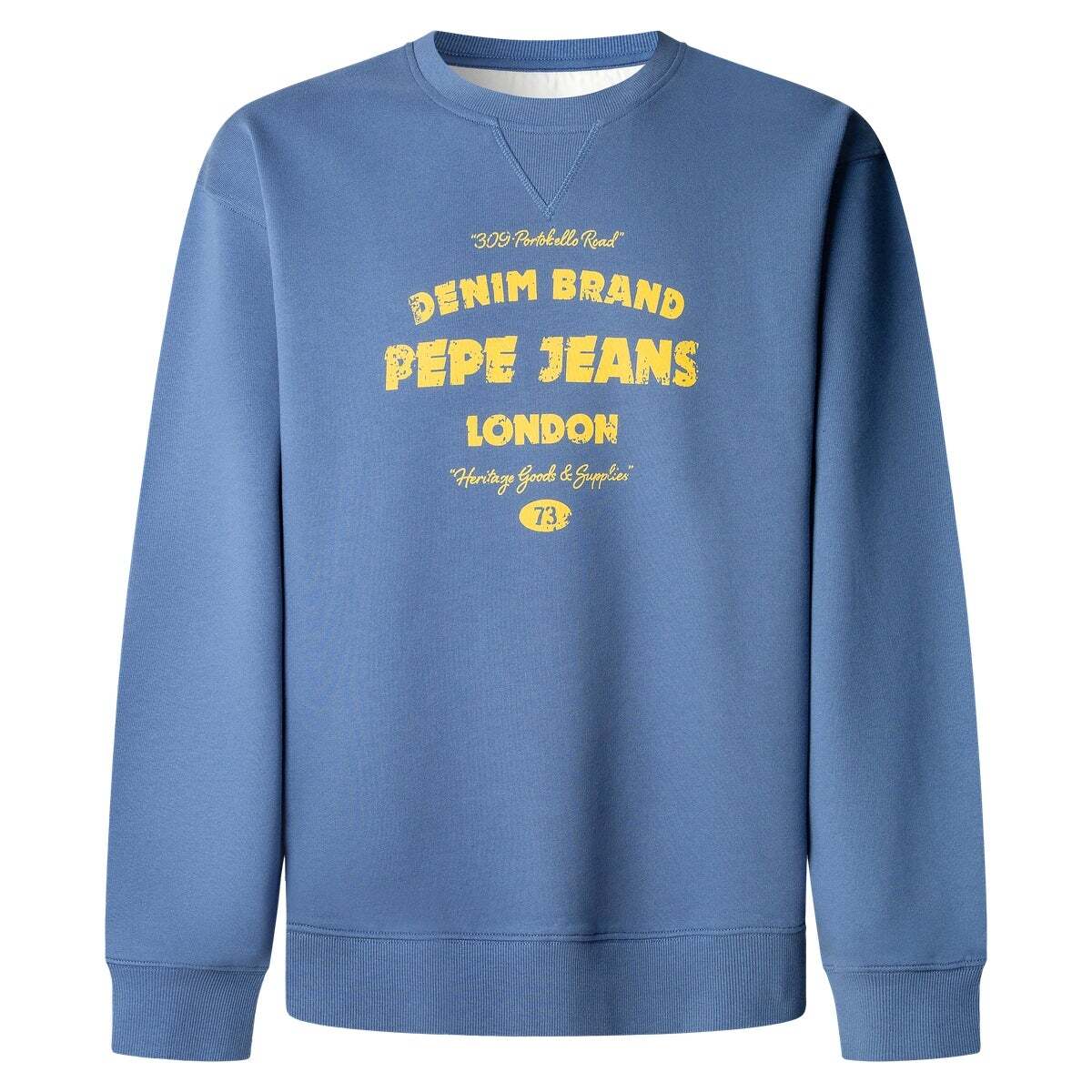 Sweat-Shirt À Col Rond Coupe Casual bleu mer, PEPE JEANS