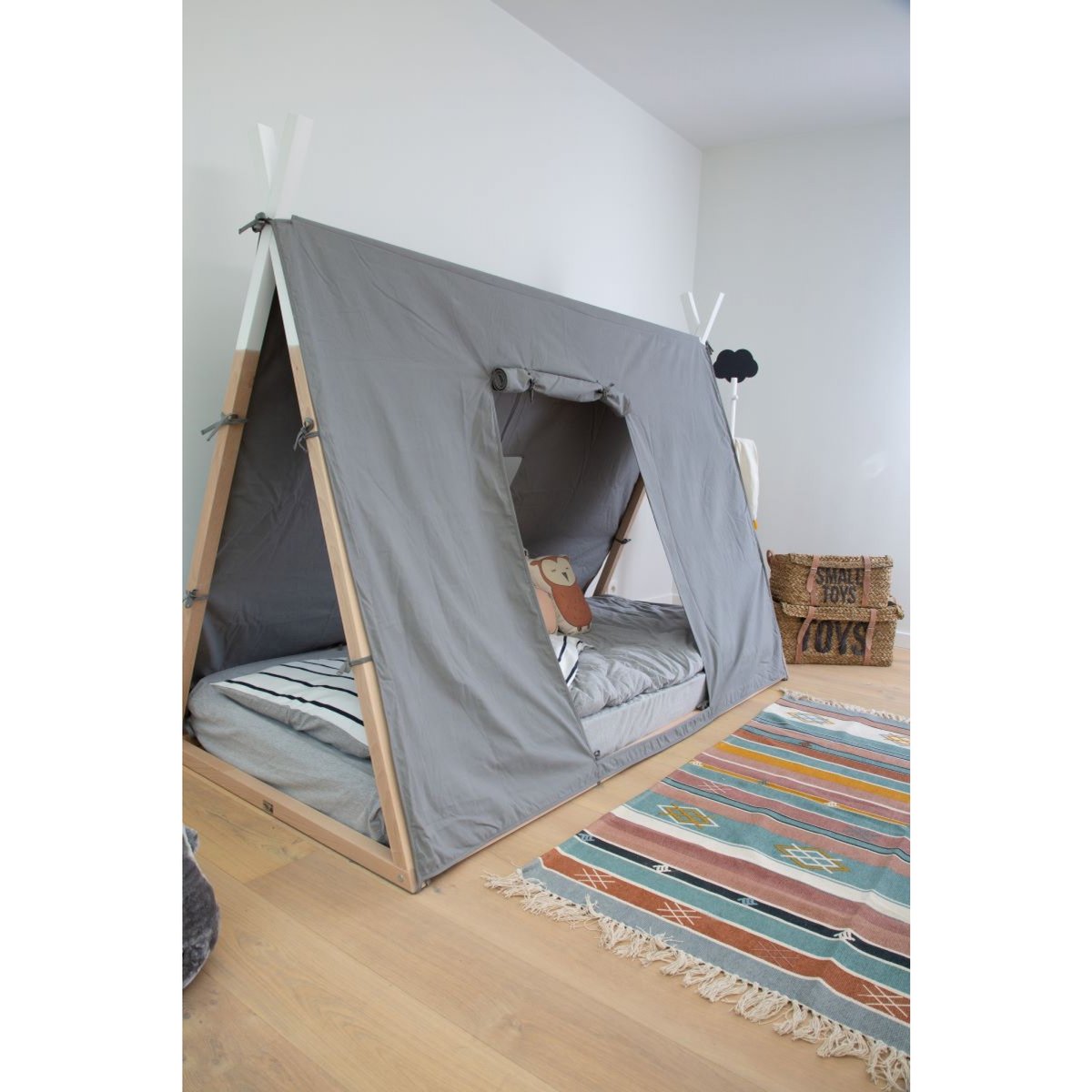 Sommier tipi bois 70 x 140 cm bois, CHILDHOME