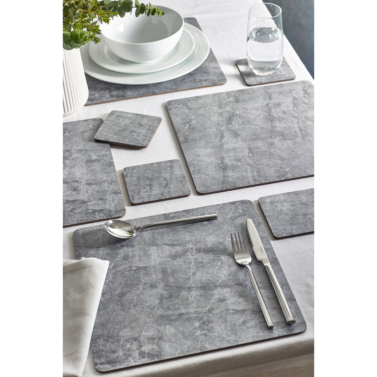 Linge de table, lot de 4 gris, NEXT