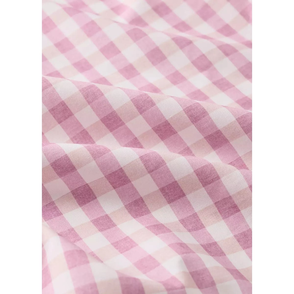 Drap-housse coton carreaux vichy Lit 90 cm rose, MANGO HOME