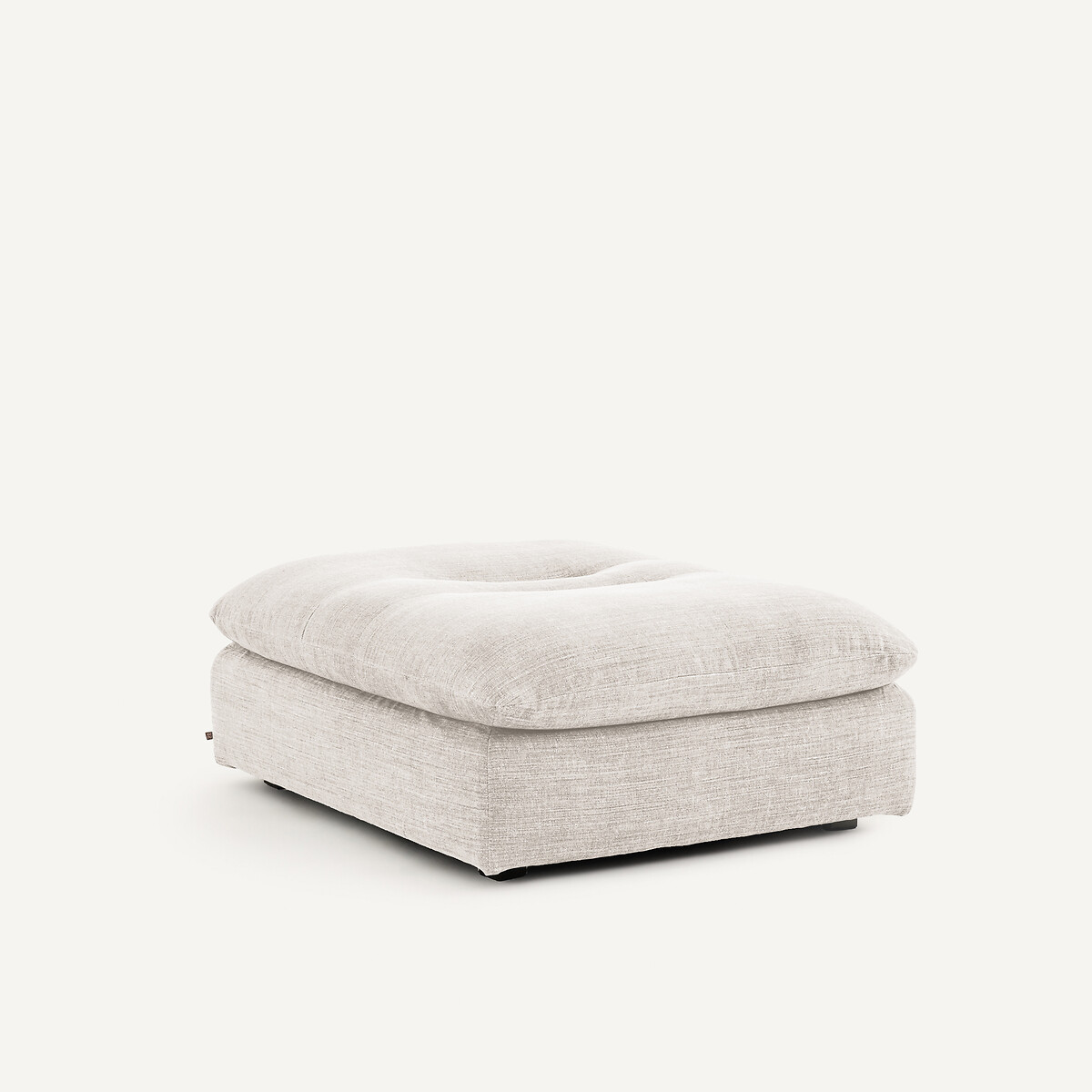 Modularer Fussschemel, aus Baumwolle und Leinen, GIULIANO beige, AM.PM