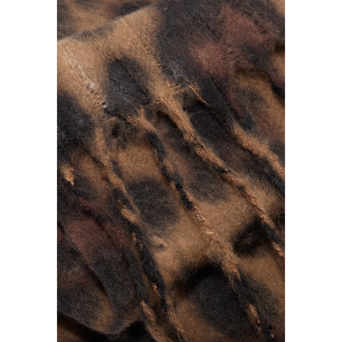 Écharpe à franges taupe, BREAL