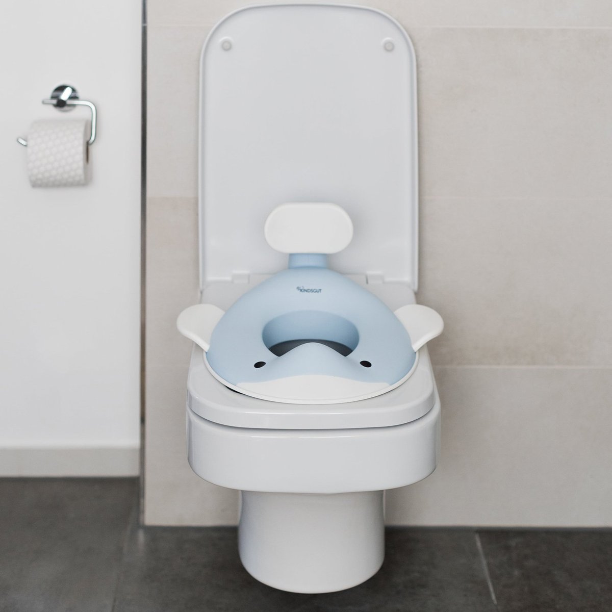 Réducteur de toilette baleine bleu clair, KINDSGUT