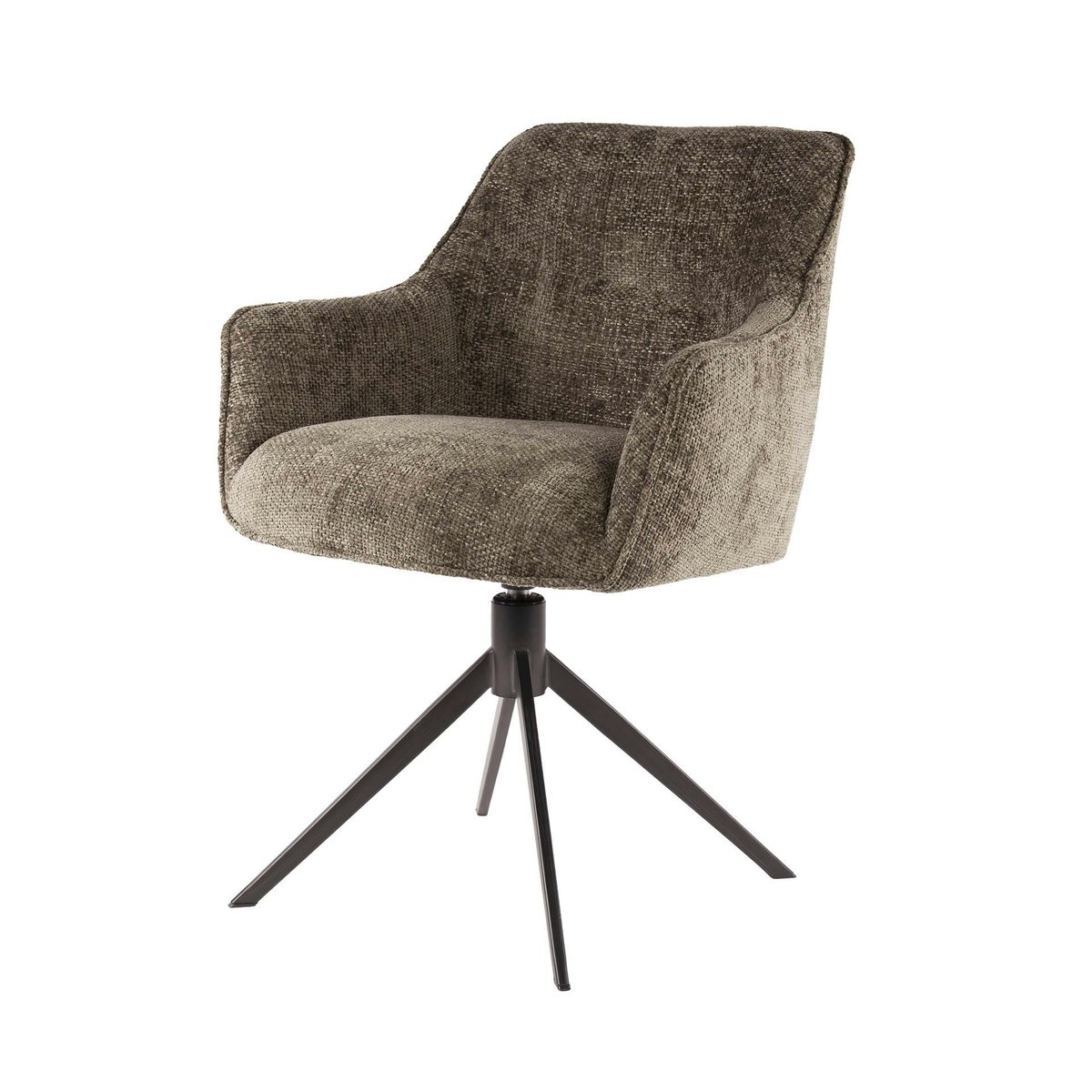 Fauteuil de table pivotant (lot de 2) MELBOURNE taupe, PIER IMPORT