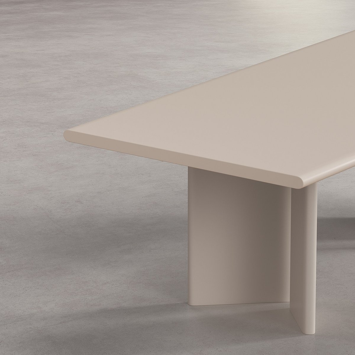 Table à manger VANDA crème, HABITAT