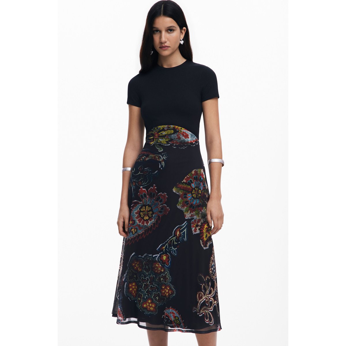 Robe conçue par Mr. Christian Lacroix noir, DESIGUAL
