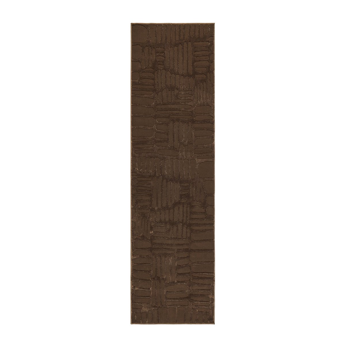 Pathway Abstract Style Runner Rug chocolate, ORIGIN