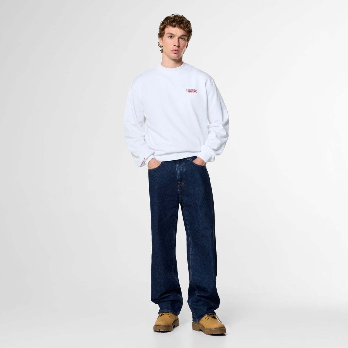Red Bull Racing Sweat-Shirt À Col Rond Coupe Décontractée blanc, PEPE JEANS