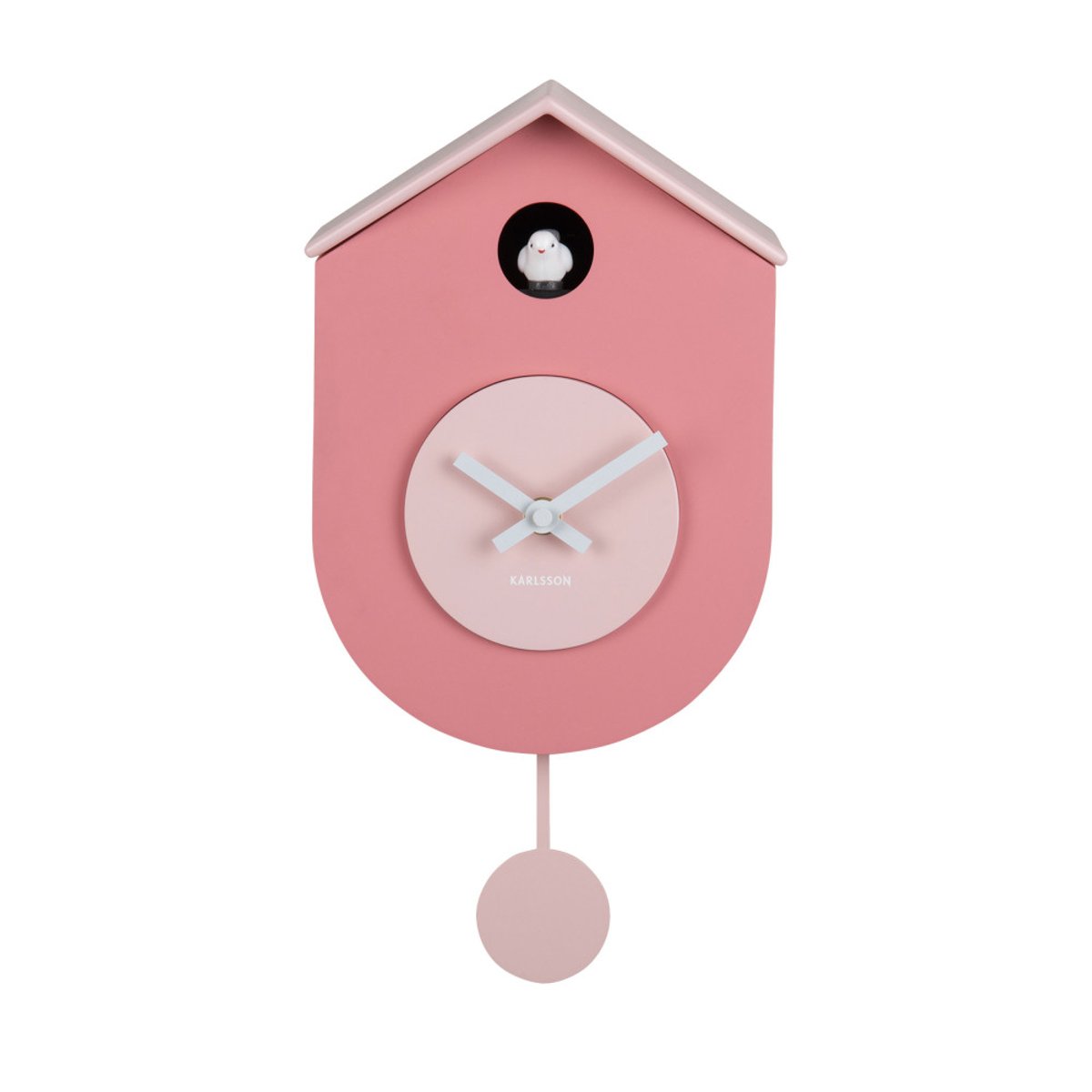 Horloge à pendule- GRATO CUCKOO rose, KARLSSON