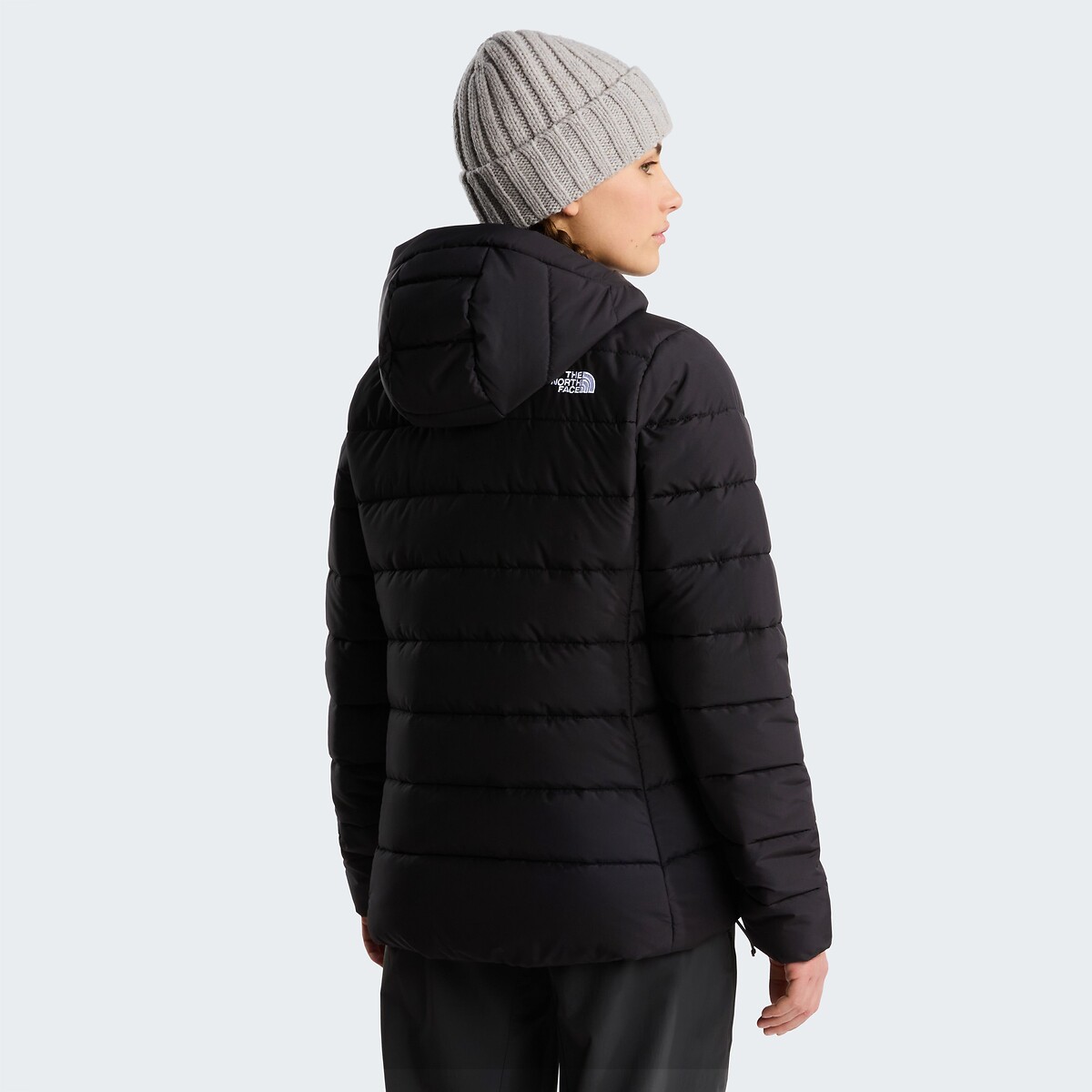 Doudoune mi-longue fermeture zippée, plein hiver noir, THE NORTH FACE