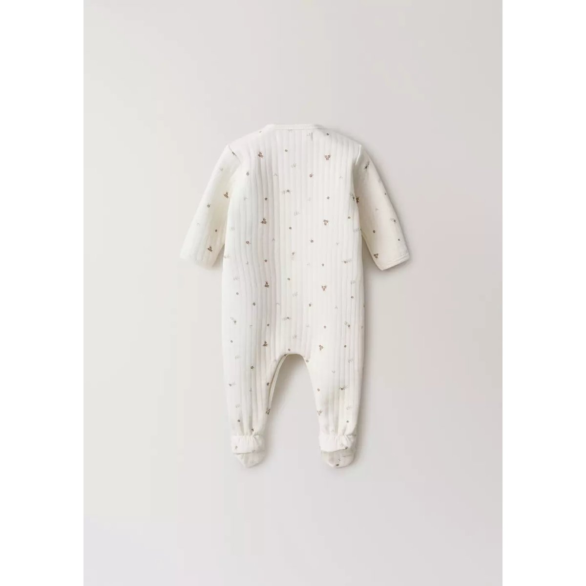 Combinaison pyjama imprimée blanc cassé, MANGO HOME