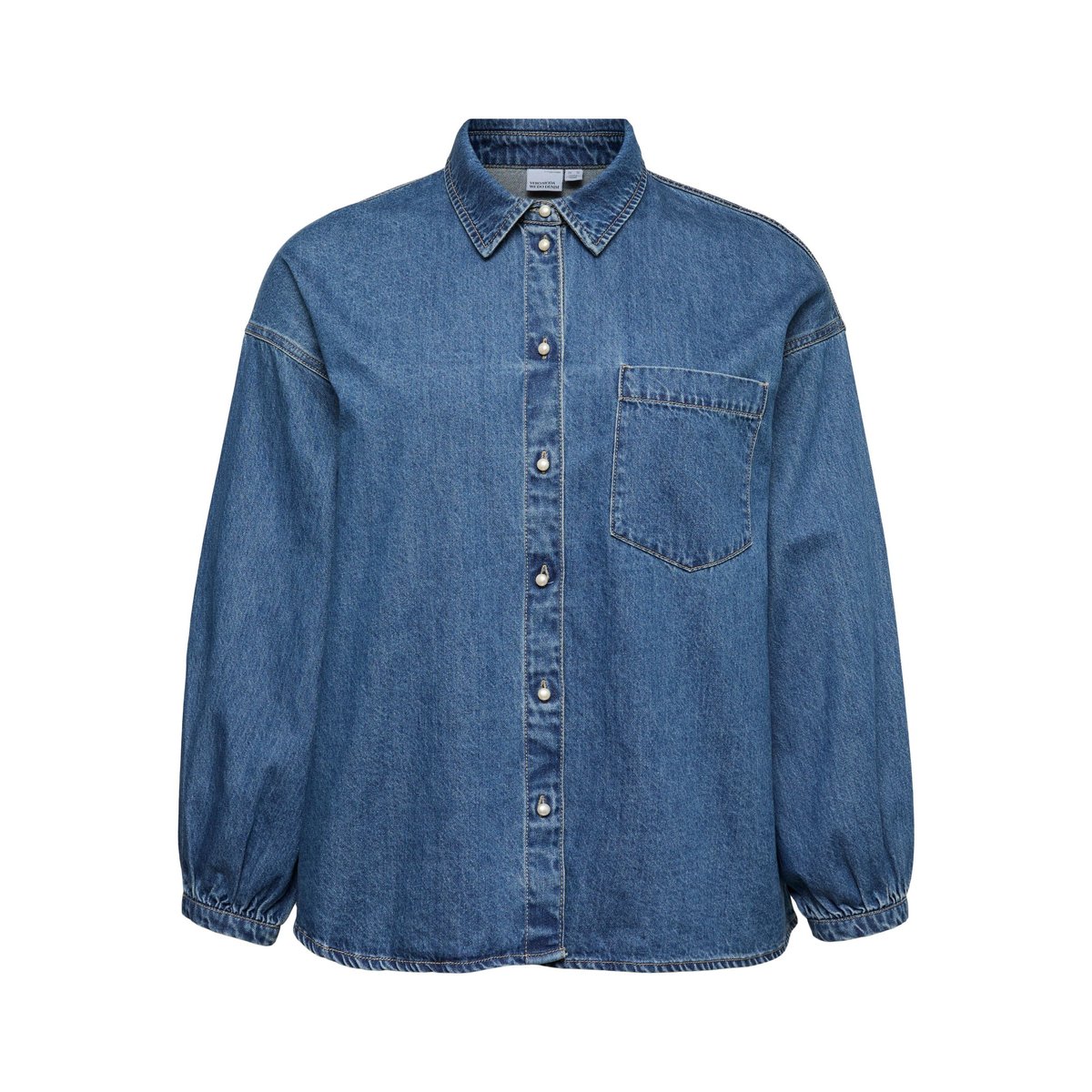 Chemise En Denim medium blue denim 1, VERO MODA