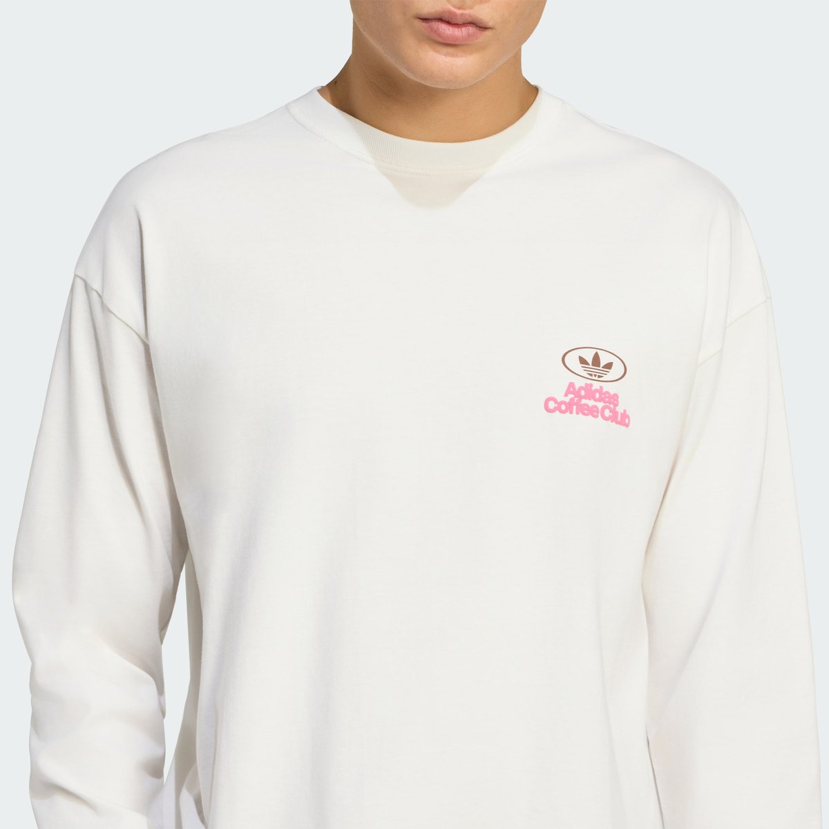 T-Shirt À Manches Longues Graphique Large Cafe core white / preloved brown, adidas Originals