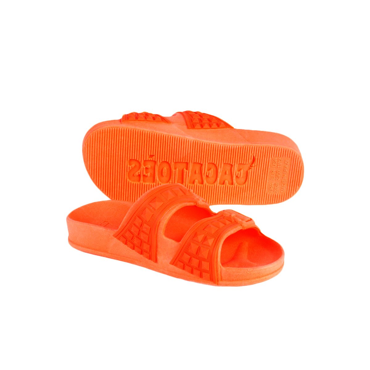 Sandales plates Enfant BELEM orange fluo, CACATOES