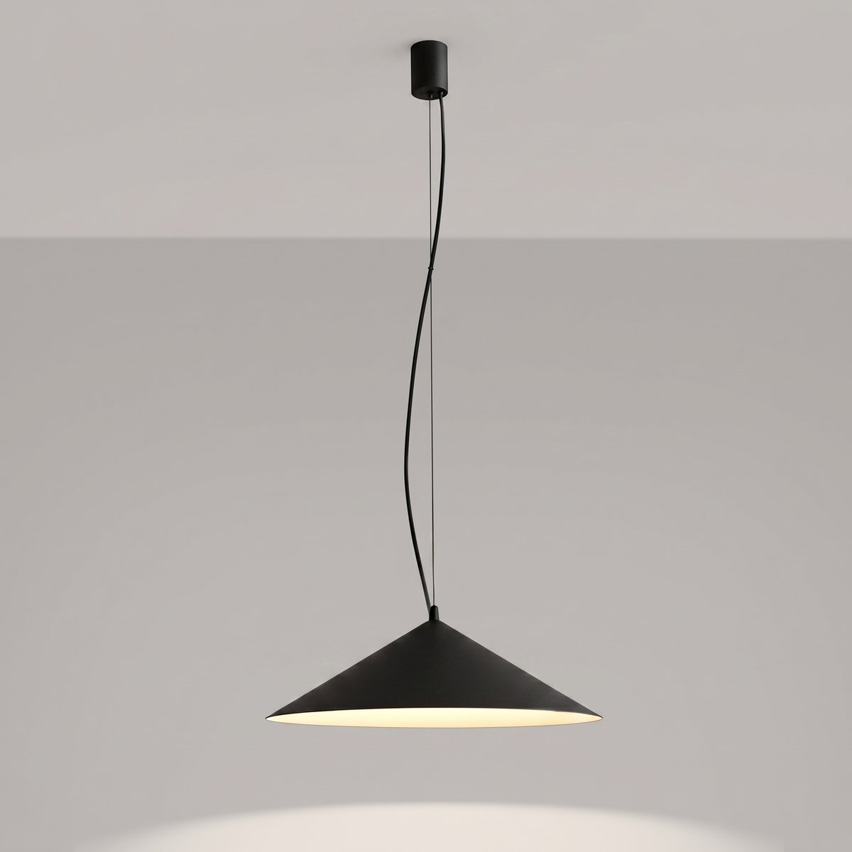 Suspension Acier Noir LED 1 Fint noir, EDEN