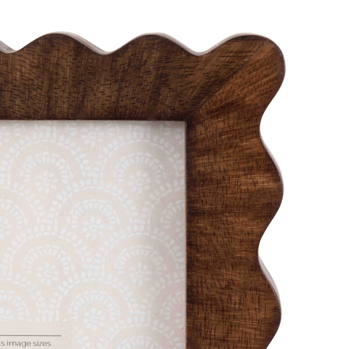 5x7" Anfo Wooden Scallop Photoframe brown , ÉDITÉ