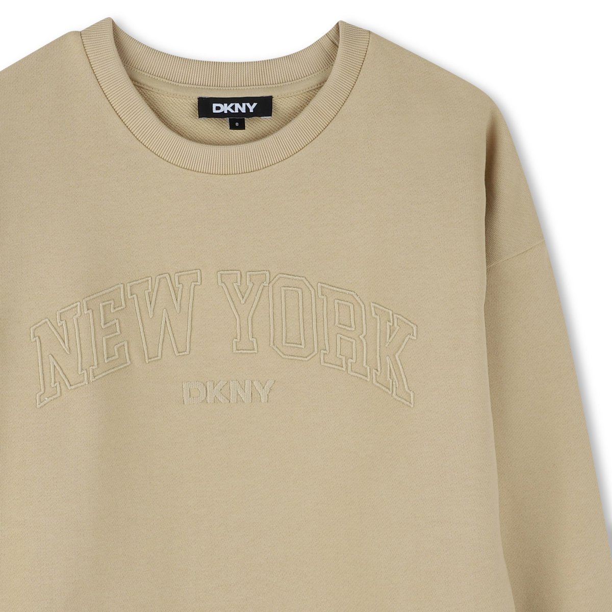 Sweat-shirt coton molletonné new classic, DKNY