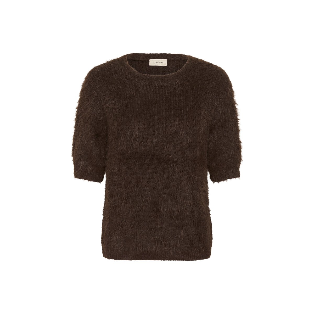 Pullover tricoté marron java, CREAM