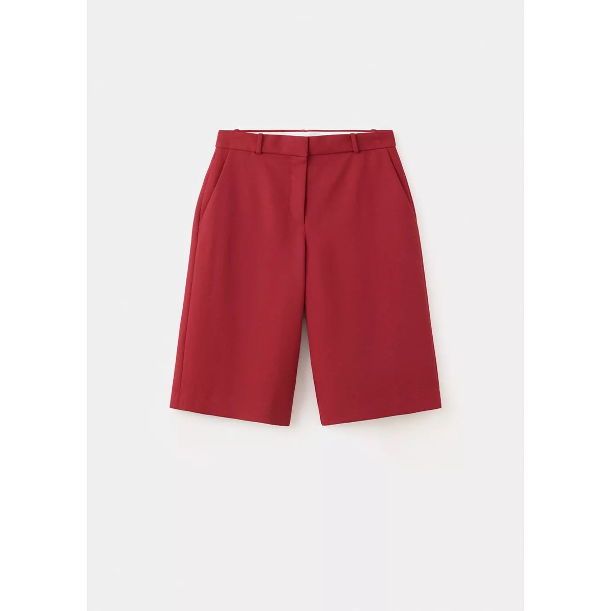 Bermuda droit taille normale orange foncé, MANGO