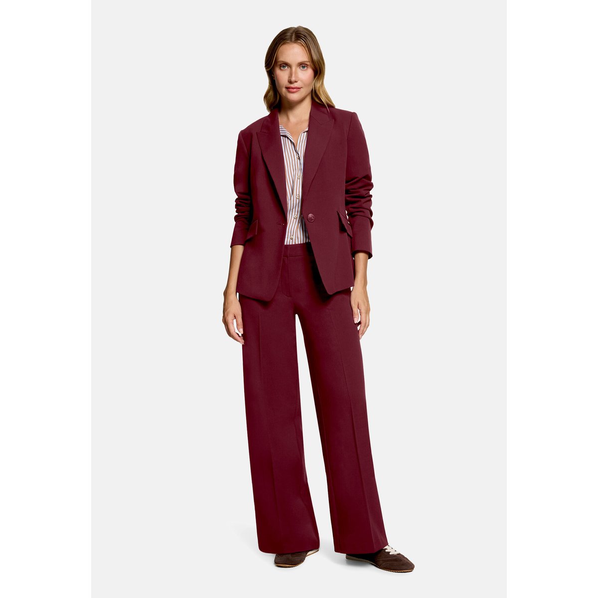 Pantalon de tailleur à poches fall burgundy, BETTY & CO