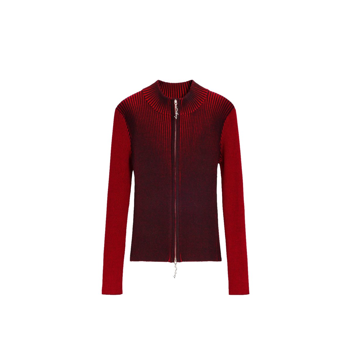 Veste zippée en maille irisée rouge, DESIGUAL