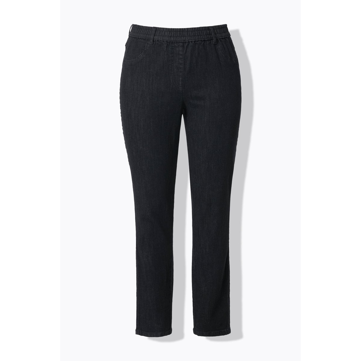Jegging en coton bio noir, ULLA POPKEN