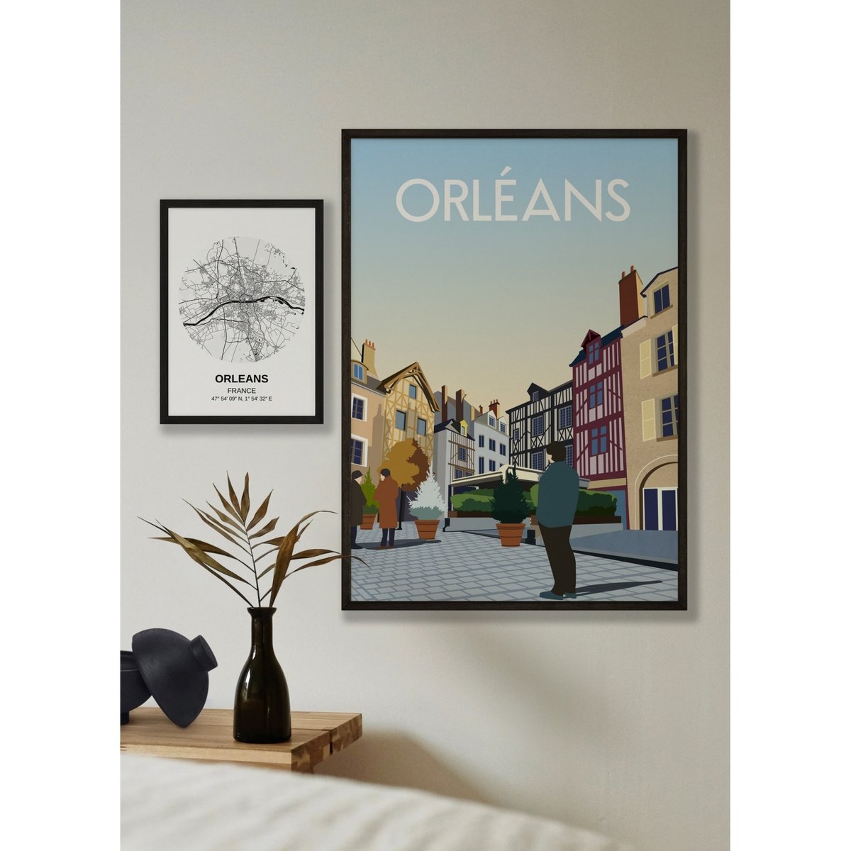 Affiche ville Orléans 3 blanc, L'AFFICHERIE
