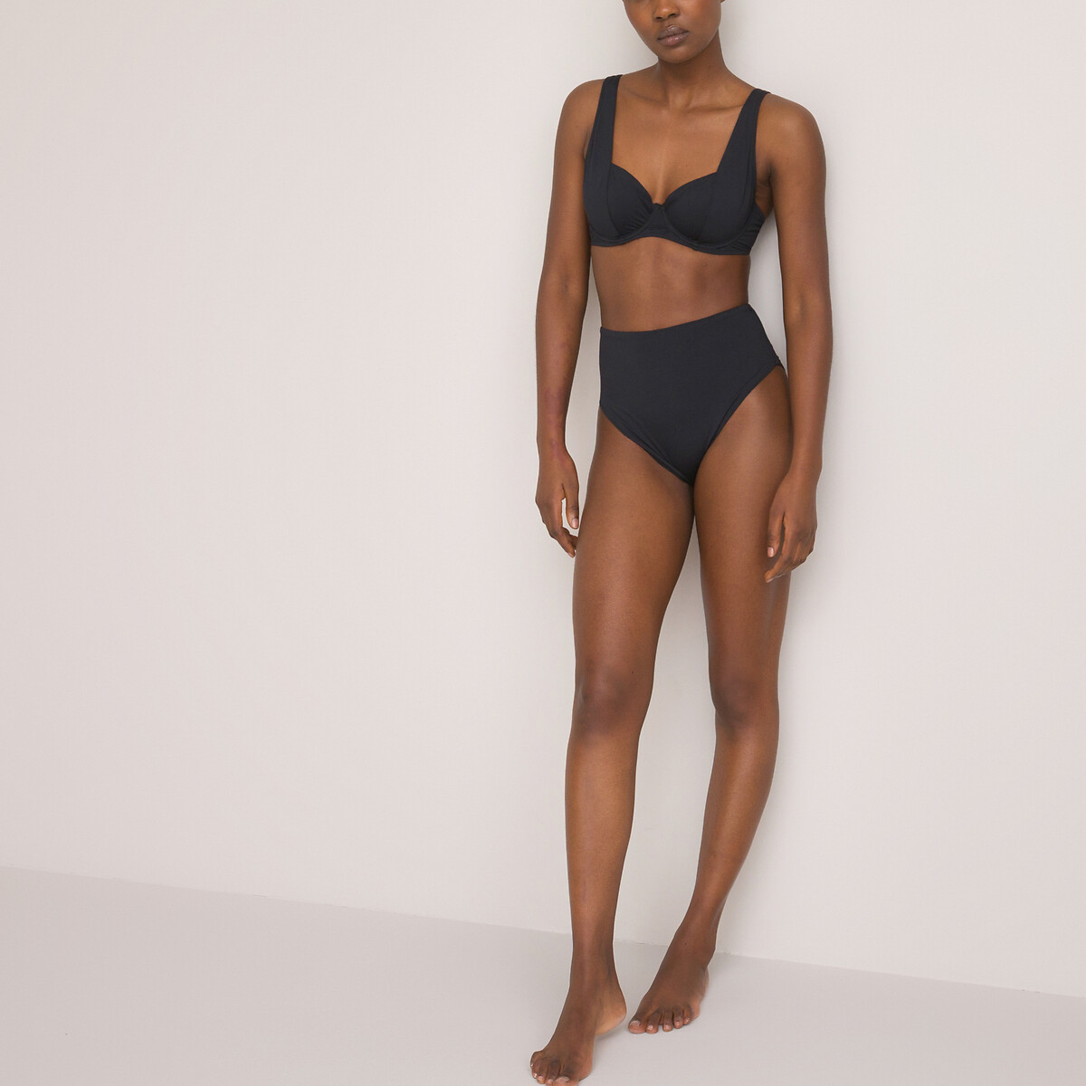 Bikini-Oberteil Signature, Corbeille-Form schwarz, LA REDOUTE COLLECTIONS