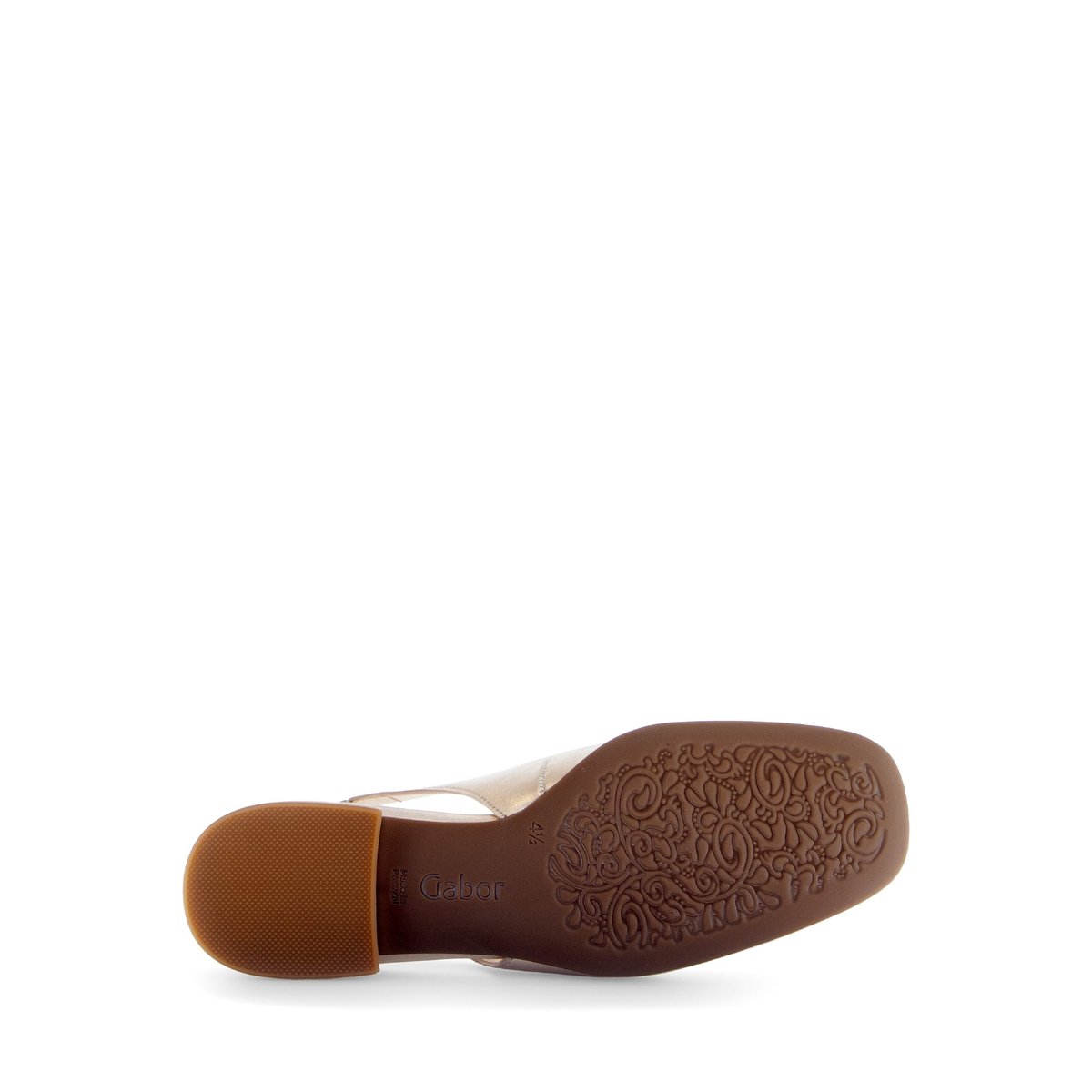 Escarpins en à talon décroché doré, GABOR