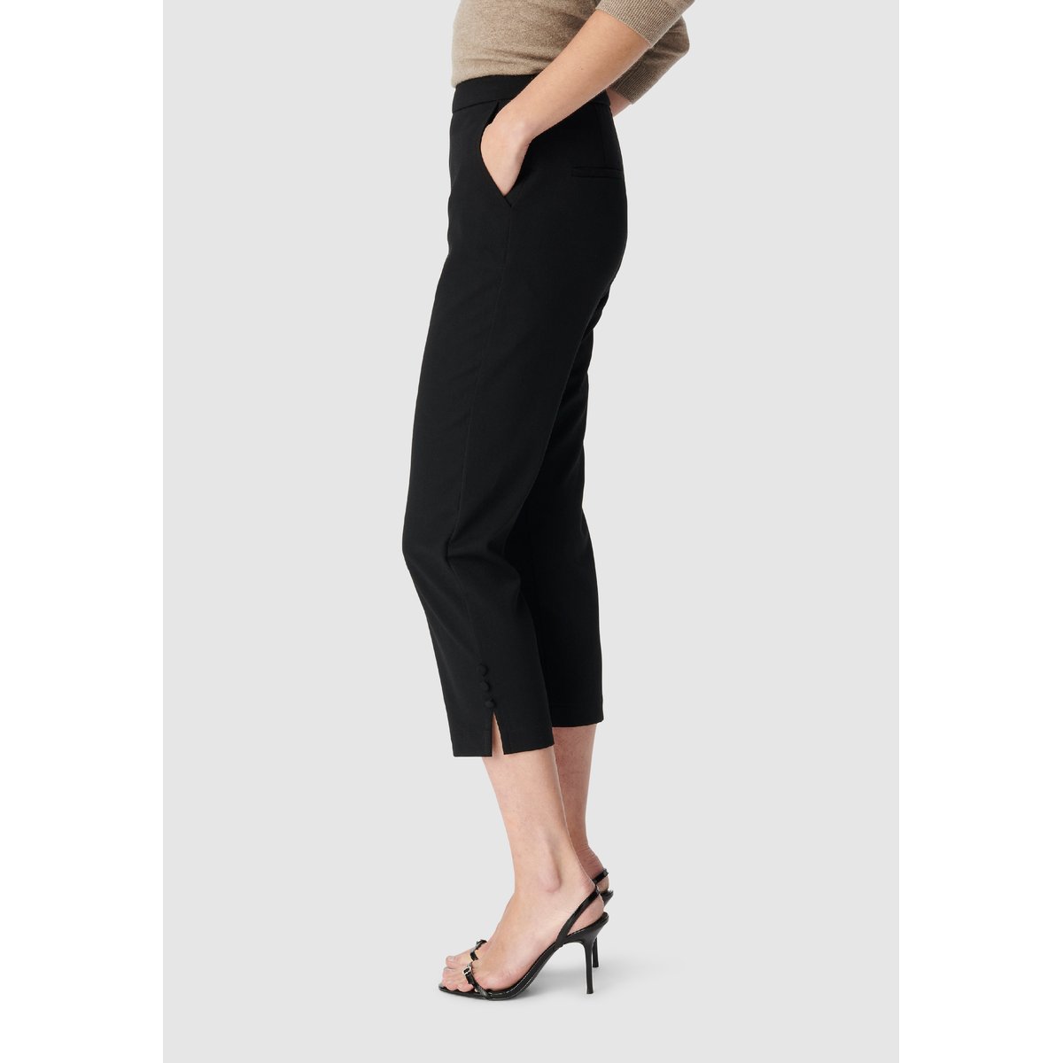 Pantalon longueur mi-mollet noir, IKKS