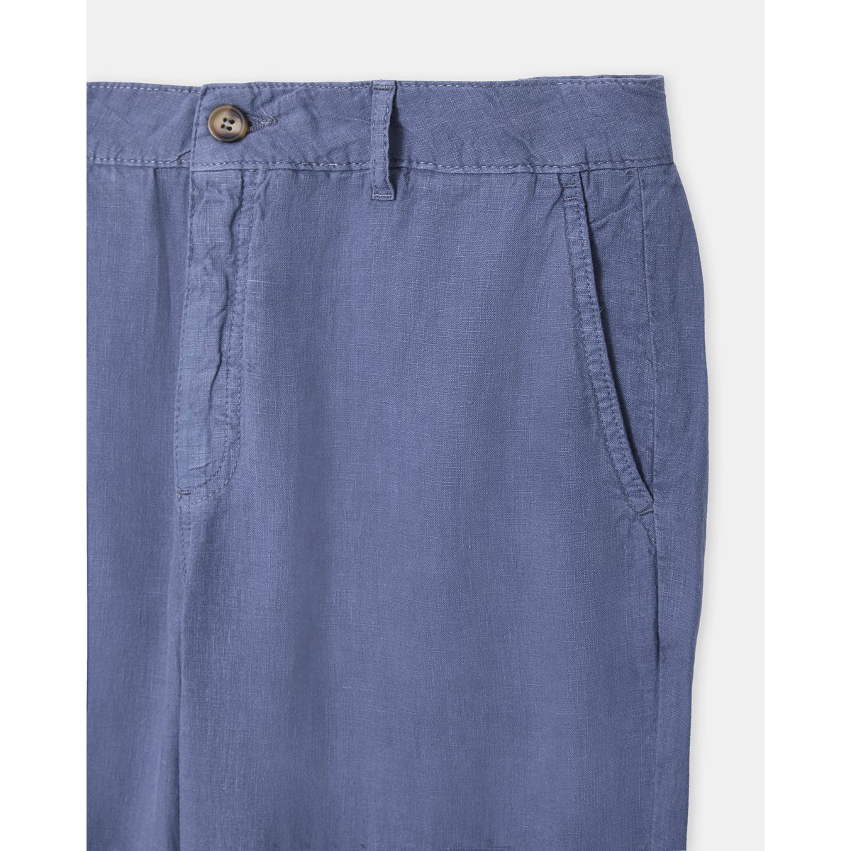 Pantalon chino en lin CHINO LIN bleu, CHEVIGNON