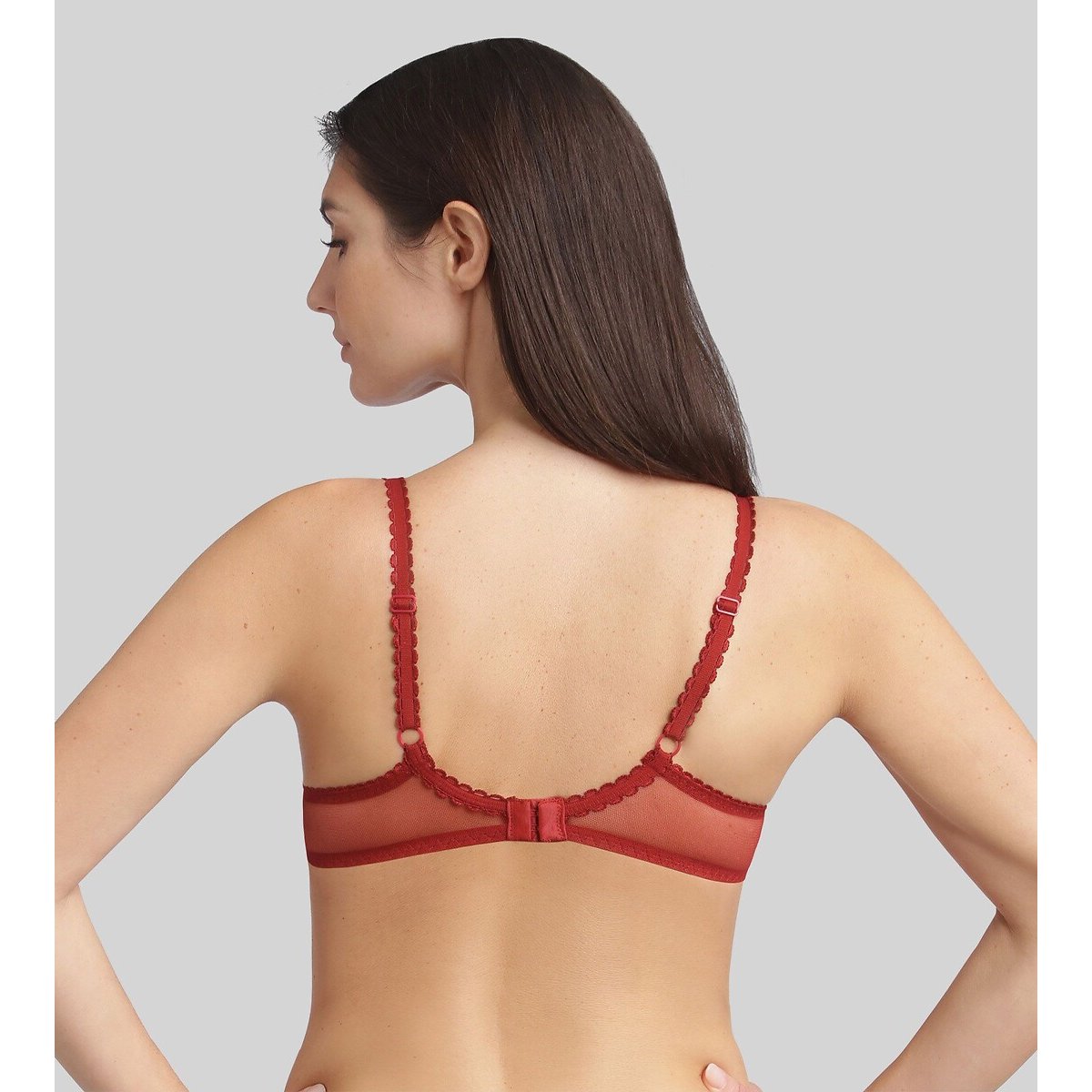 Soutien-gorge emboitant Flower Elegance rouge velour, PLAYTEX