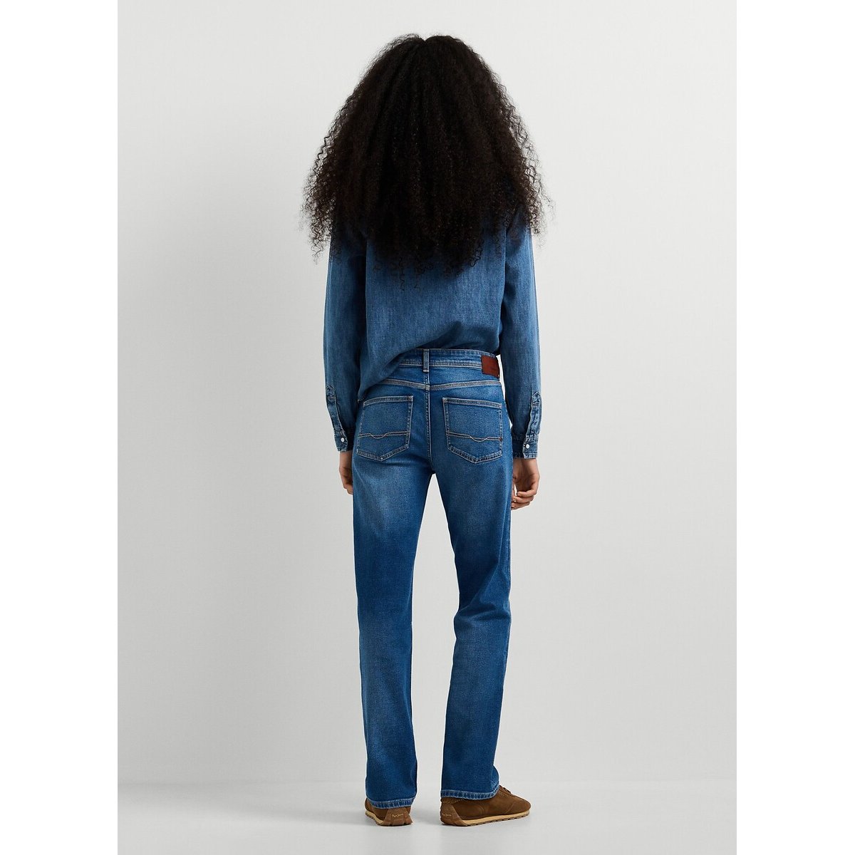 Jean droit taille standard, Arrow denim bleu foncé, PEPE JEANS
