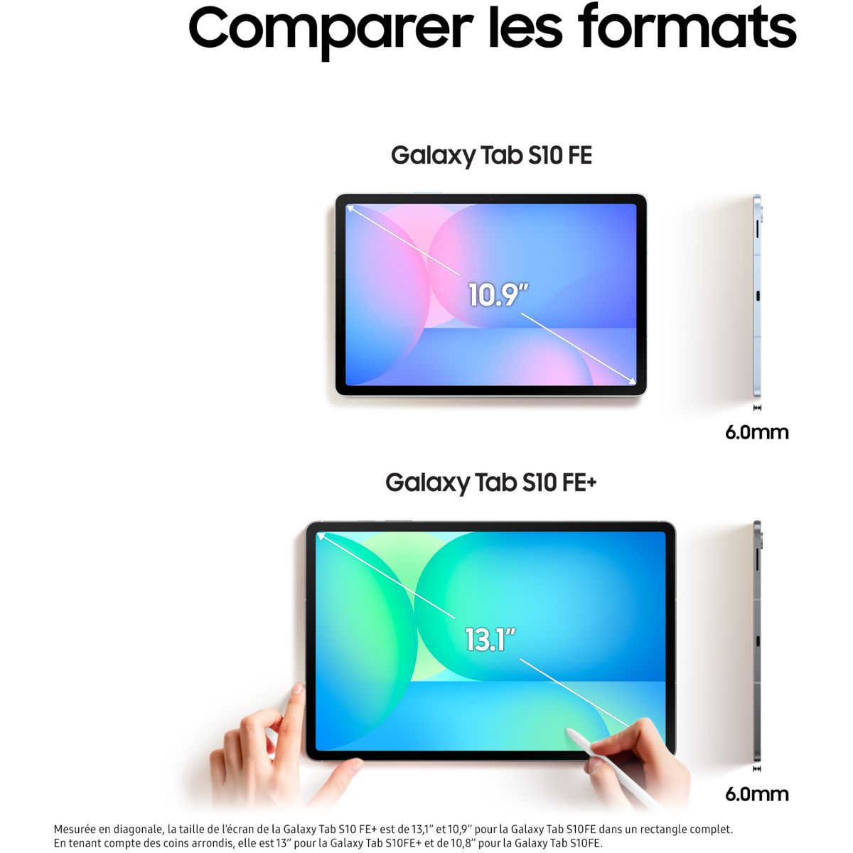 Tablette Android Pack Galaxy Tab S10 FE+ 128Go avec Galaxy IA + BookCover Keyboard Slim + S Pen inclus gris, SAMSUNG