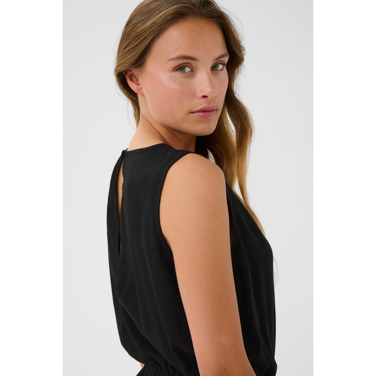 Jumpsuit noir black deep, KAFFE
